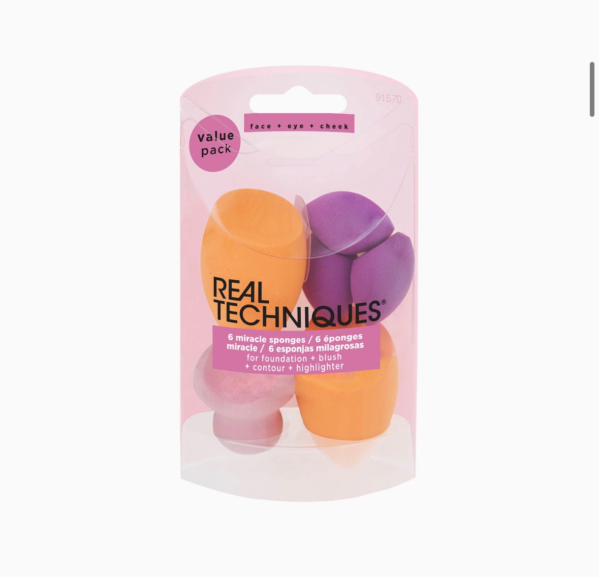 REAL TECHNIQUES Miracle Complexion Sponge, Set of 6 6 Miracle